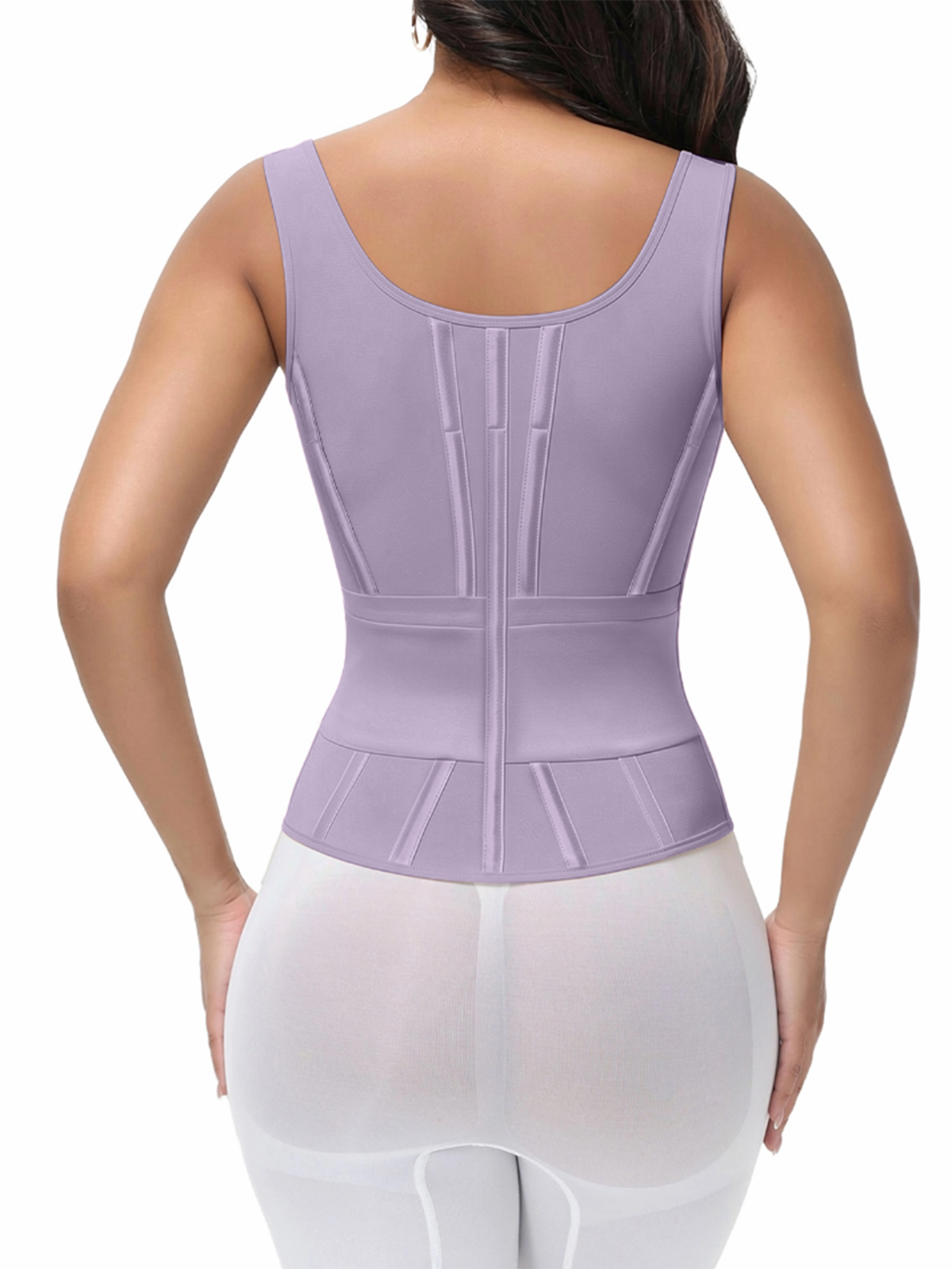 Adjustable Strap High Compression Shaper Vest With Built In Cups
