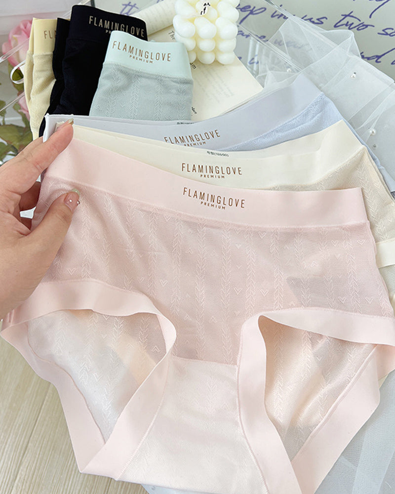 Sexy Lace Printed Cotton Antibacterial Crotch Briefs