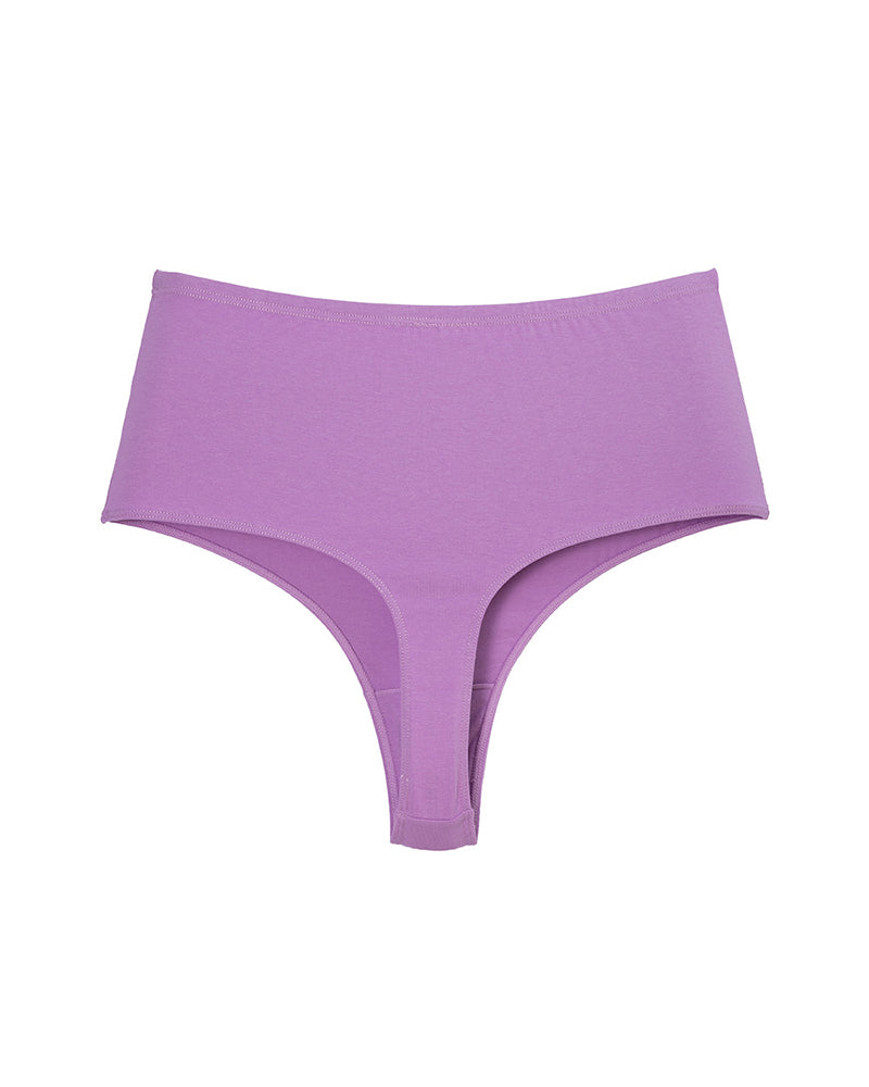 Cotton High Waist Invisible Thong
