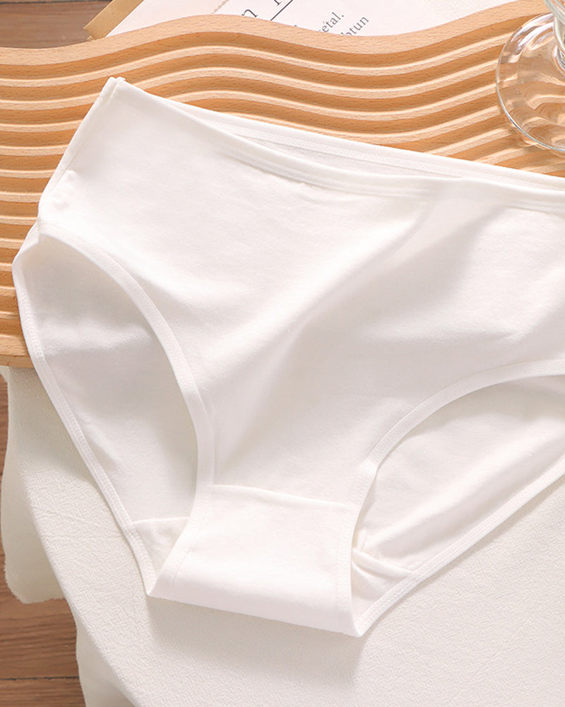 Candy Solid Color Cotton Briefs