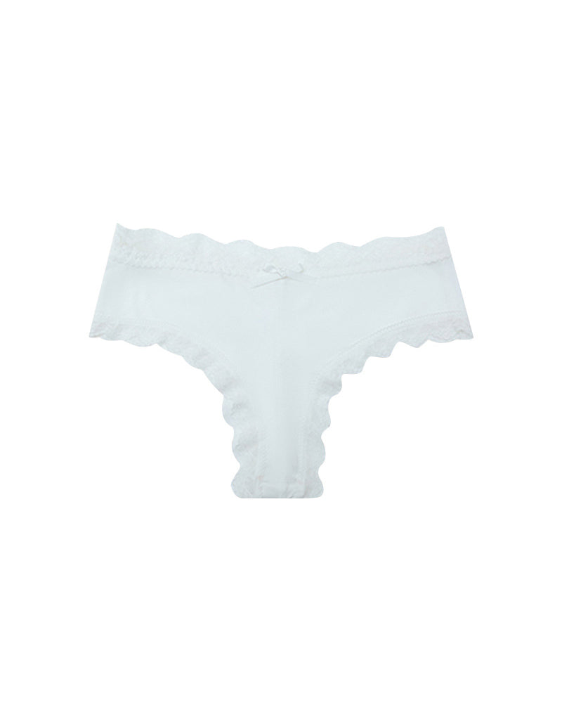 Mid-Rise Comfortable Bowknot Pure Cotton Crotch Briefs