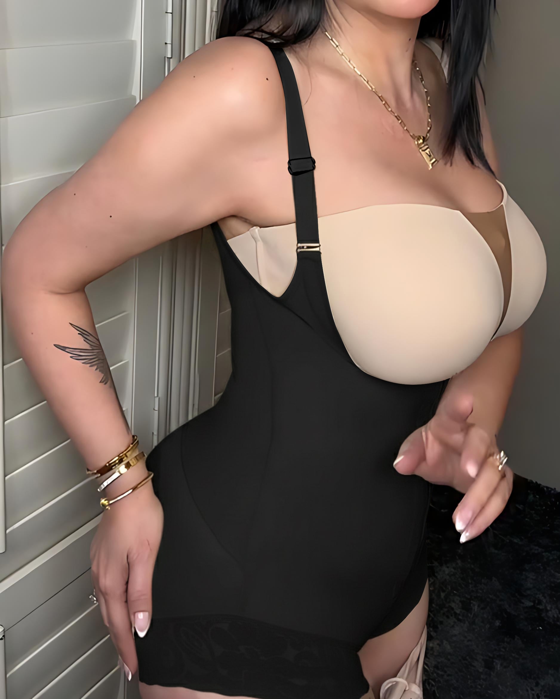 Front Zipper Butt Lifting Body Shaper for Women - Tummy Control Shapewear