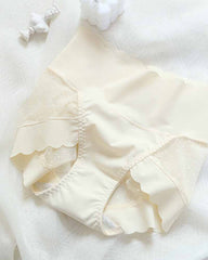 High-Waisted, Anti-Bacterial Crotch Mesh Panties