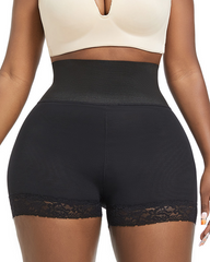 High Waist Lace Butt Lifting Tummy Control Shapewear Shorts