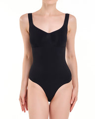 Shoulder Strap Tummy Control Bodysuit