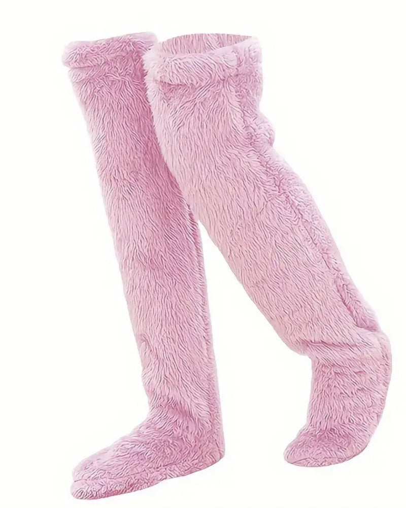 Fuzzy Legs Sock Slippers