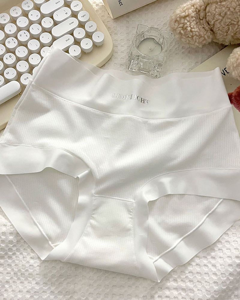 Ice Silk High Waist Tummy Control Briefs