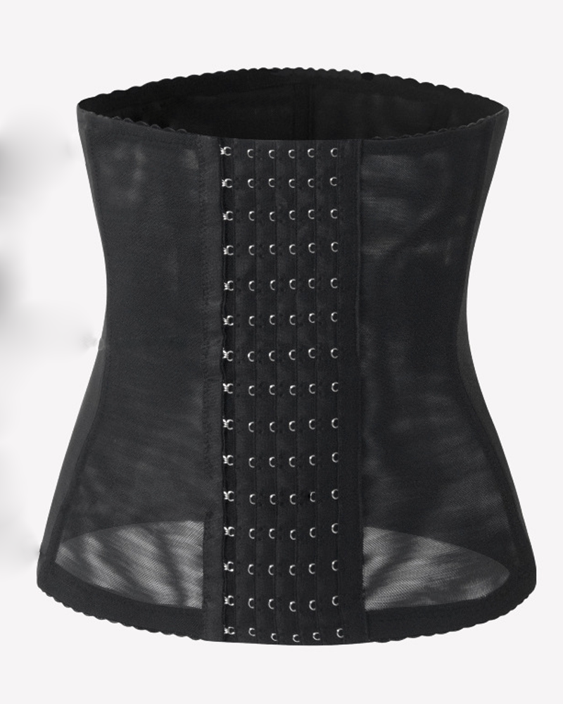 Breathable Hook-And-Eye Tummy Control Waist Shaper