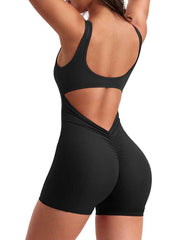 Backless Sleeveless Yoga Bodysuit
