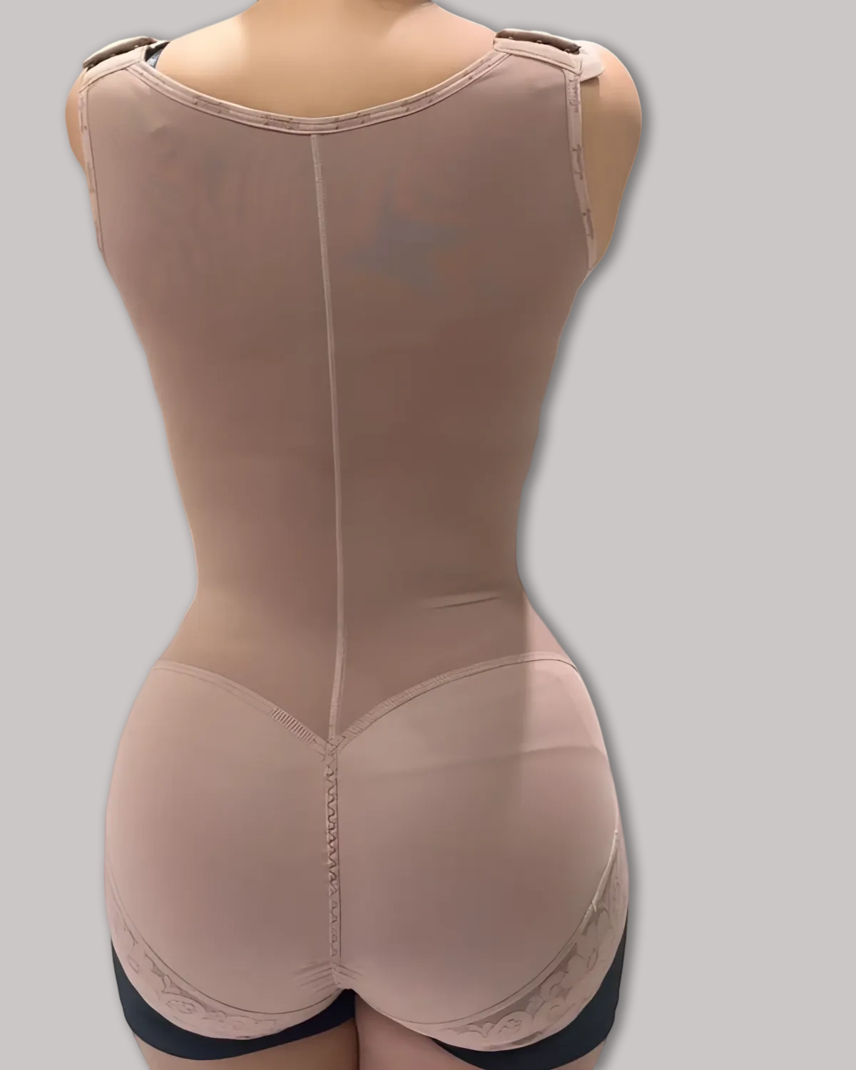 Curvy-Faja Button Down Bodysuit Shapewear - Tummy Control Thong Bodysuit with Snap Closure