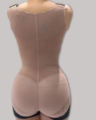 Curvy-Faja Button Down Bodysuit Shapewear - Tummy Control Thong Bodysuit with Snap Closure