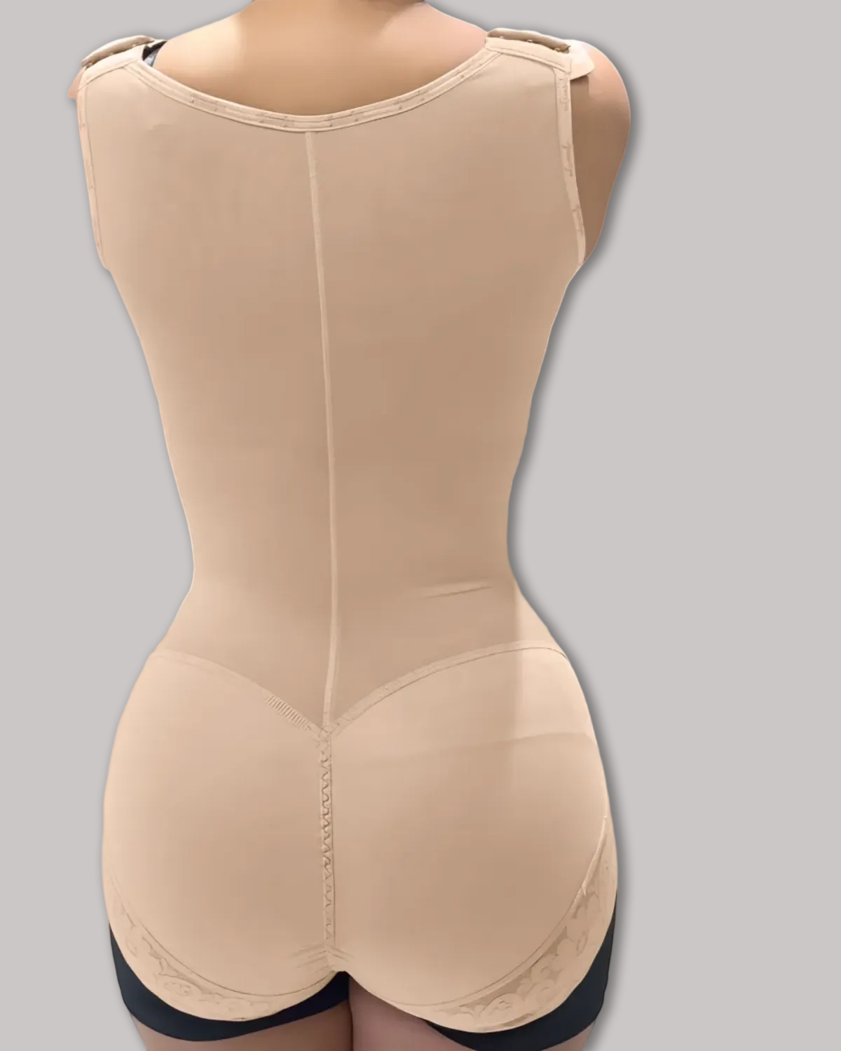 Curvy-Faja Button Down Bodysuit Shapewear - Tummy Control Thong Bodysuit with Snap Closure