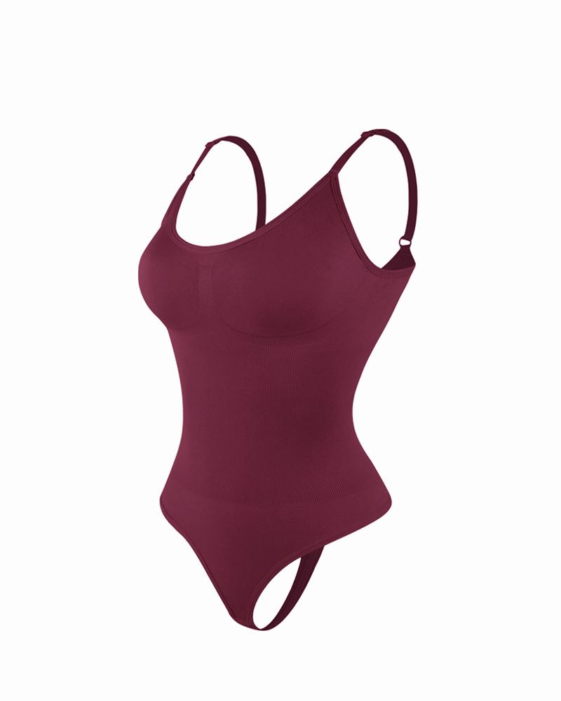 Strappy Backless Seamless Shaping Bodysuit