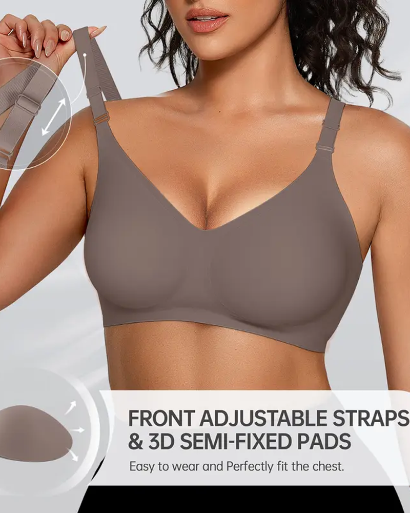 Comfortable Jelly Seamless Wire-Free Push-Up Bra