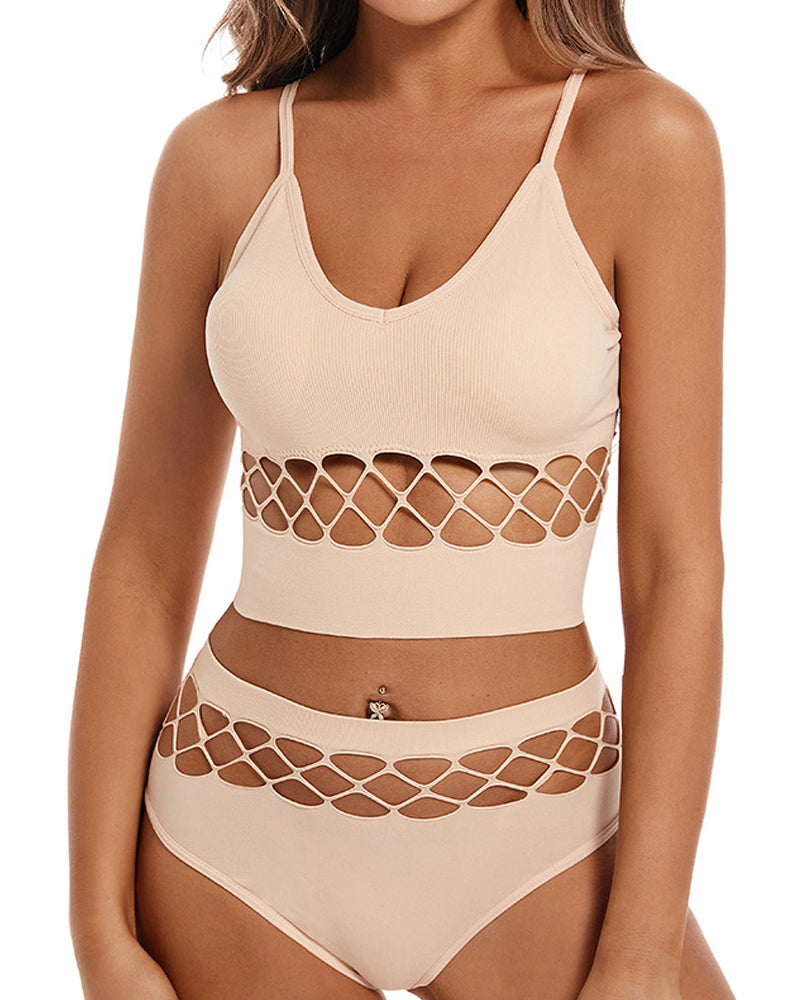 Sports Hollow Underwear Set