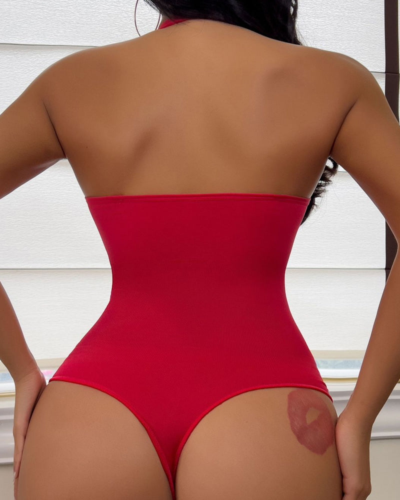 Halter 2 in 1 Seamless Body Shaping Bodysuit