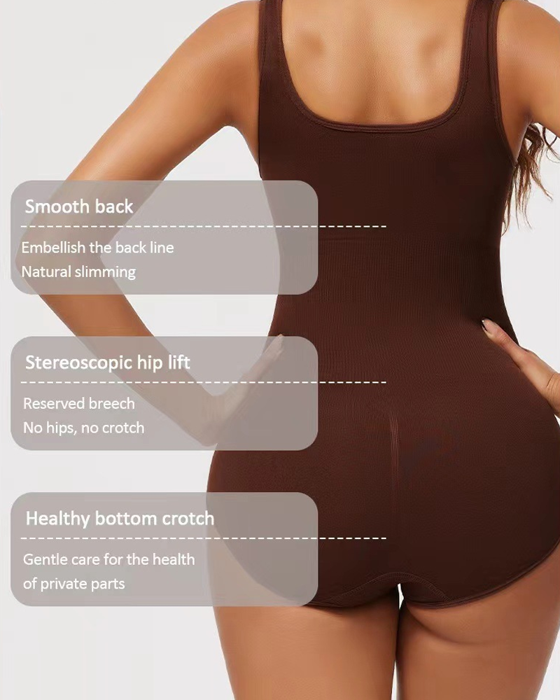 Seamless Ribbed Bodysuit Shapewear