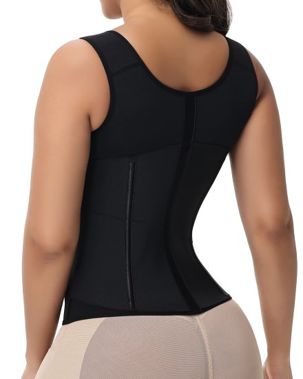 Zipper + Button Double Pressure Women's Waist Trainer
