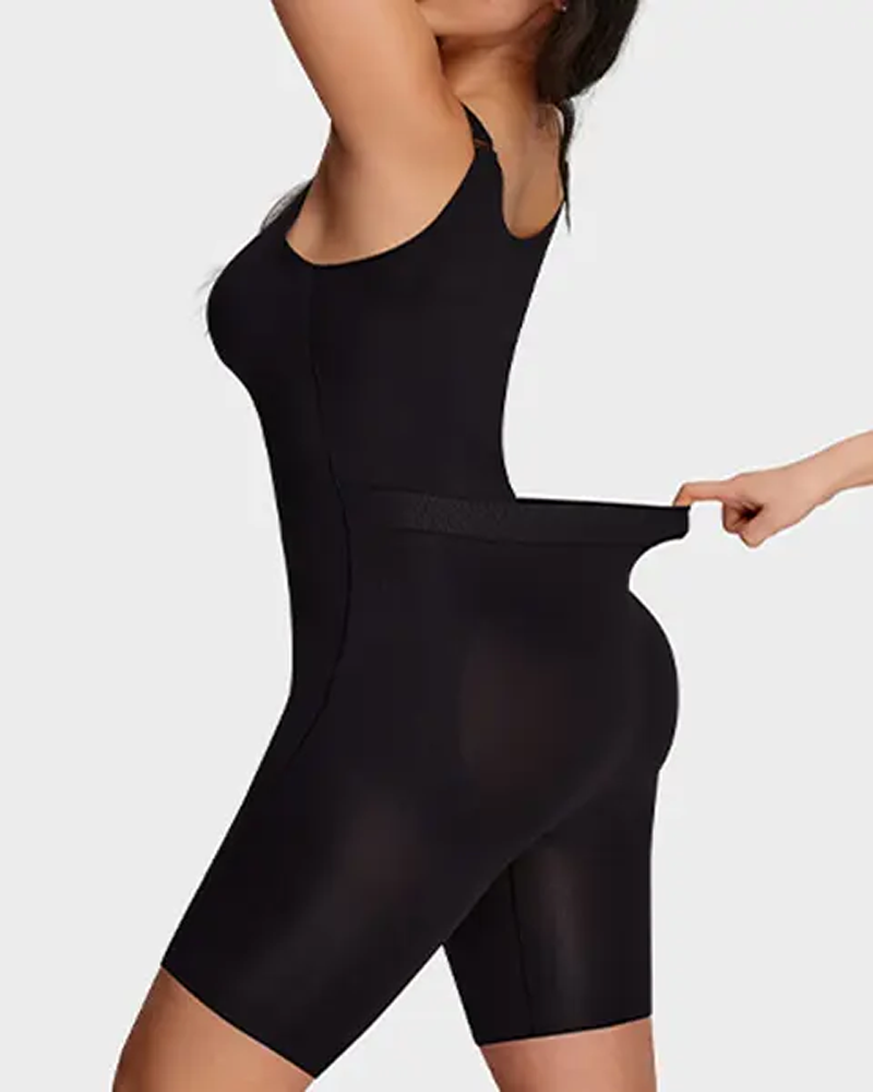 Back-Release Front Zipper Full Body Shaper