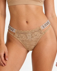 Valentine's Day LOVE Rhinestone Lace Panties