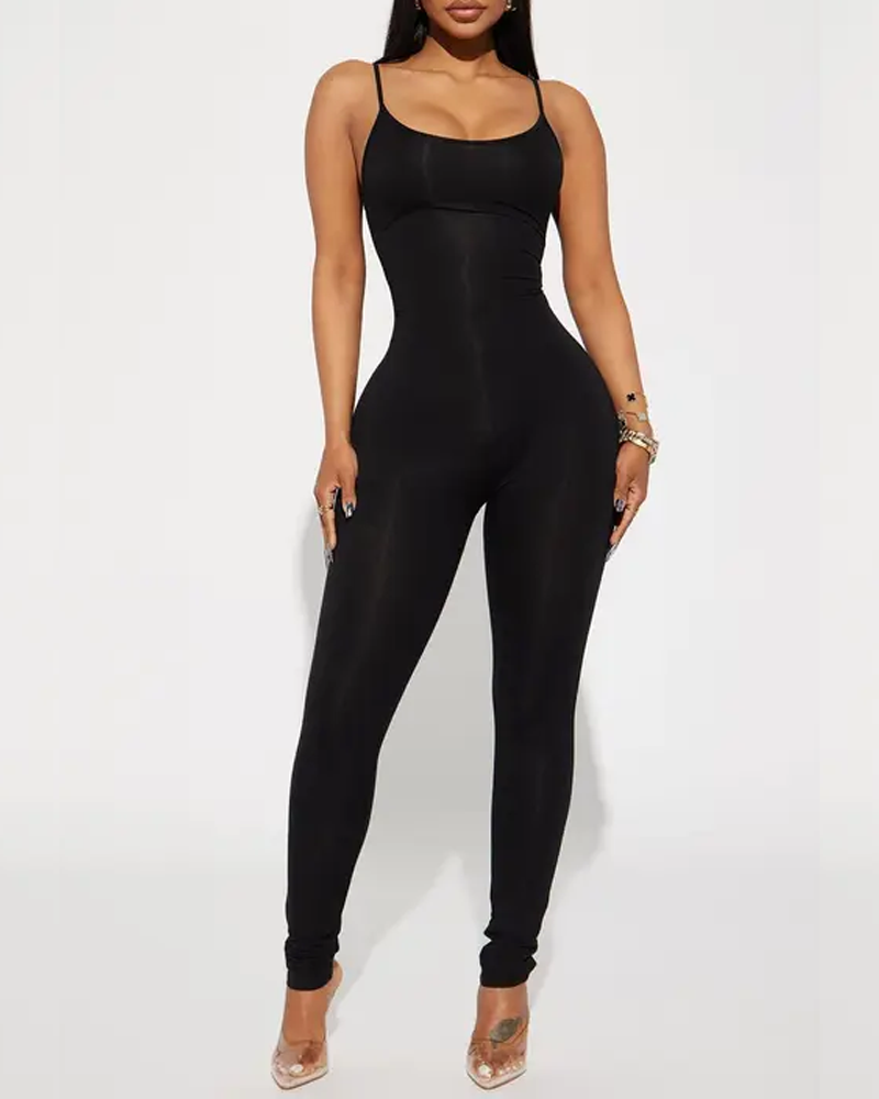 Slim Fit Seamless Cami Jumpsuit
