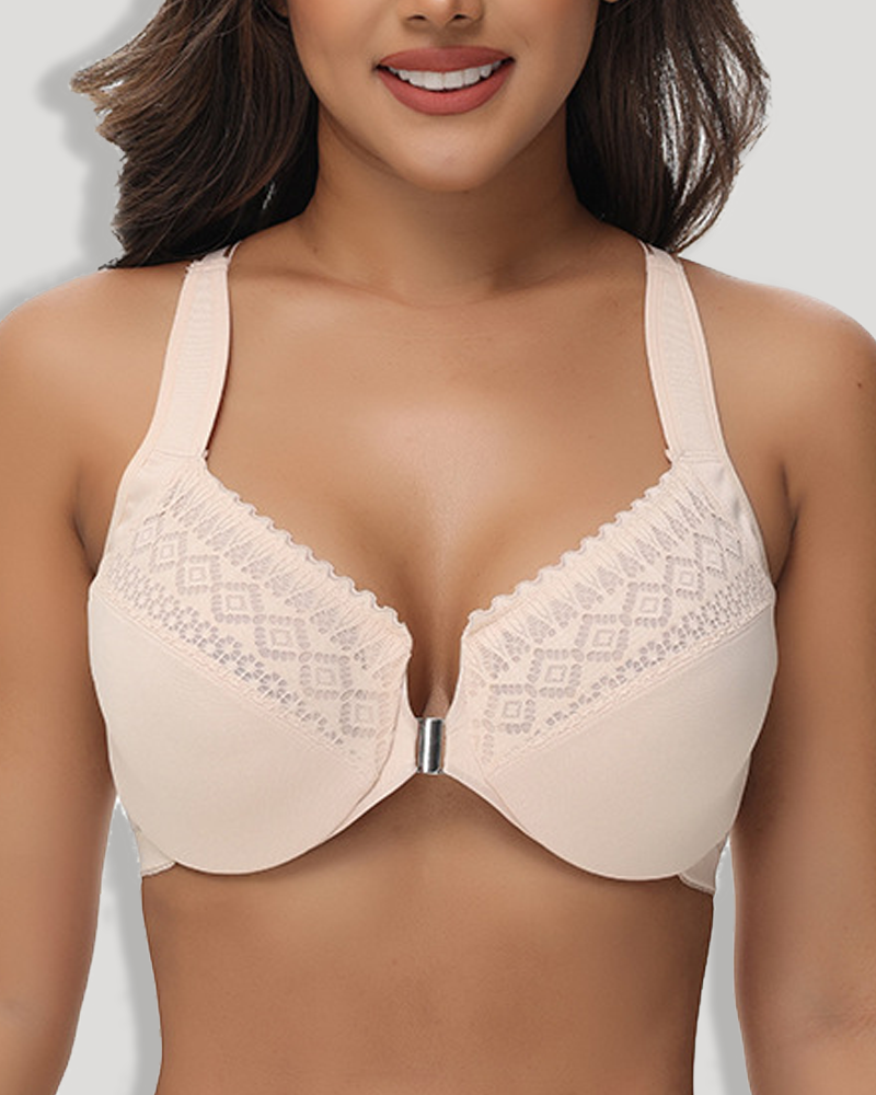 Front-Closure Underwire Support & Lift Shaping Bra