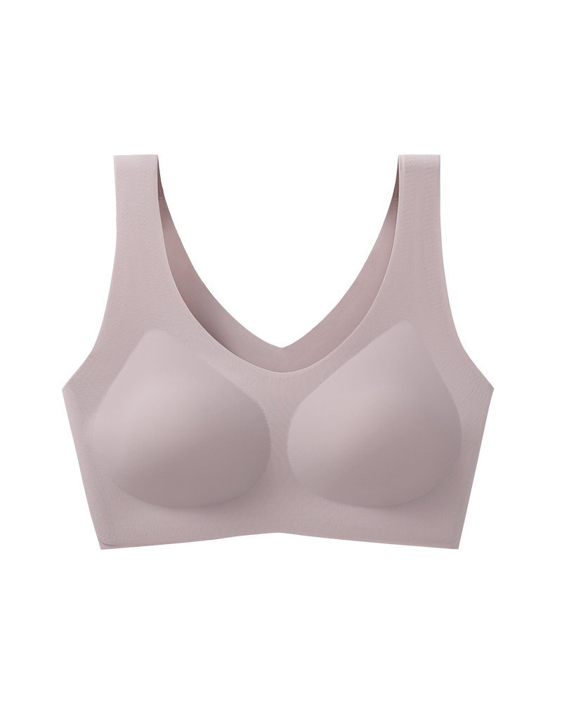 Soft Stretch Seamless Wire-Free Wide Strap Bra