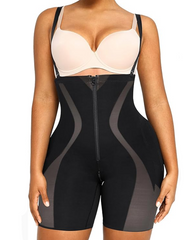 High-Waisted Tummy-Tucking Butt-Lifting Shapewear With Removable Non-Slip Shoulder Straps