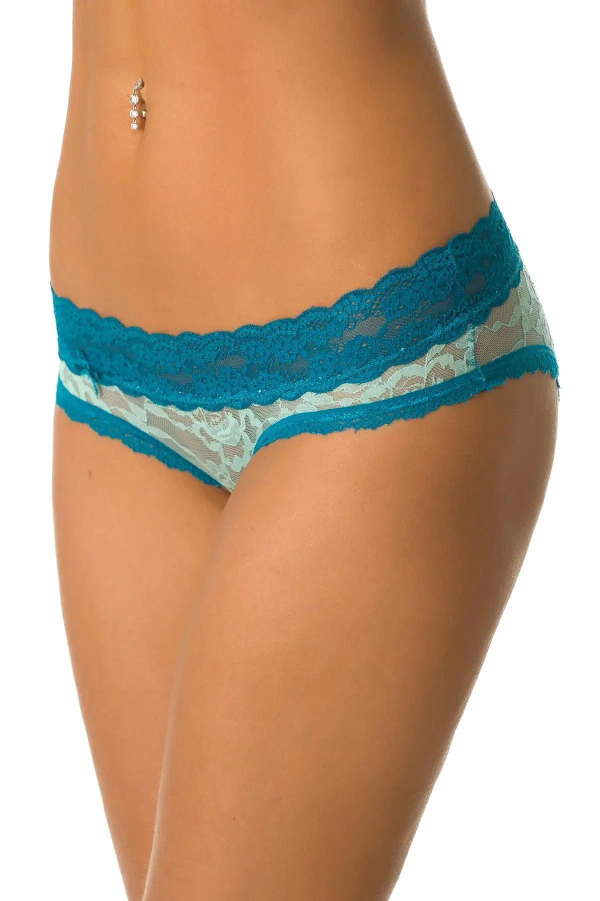 Aqua Lace Hipster Panty