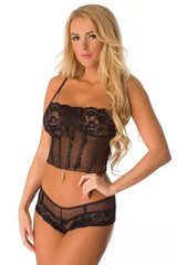 Black Simply Sweet Cami Set