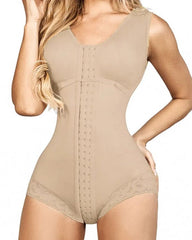 Shapewear for Women Hook and Eye Closure Breast Support Tummy Control Triangle Bodysuit Bodyshaper