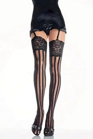 Vertical Striped Stockings