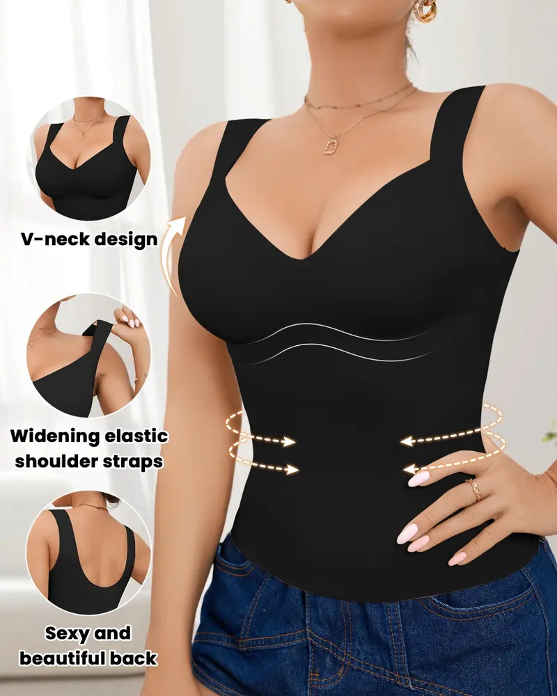 Seamless Comfortable Waist-Cinching Tummy-Control Shaping Top