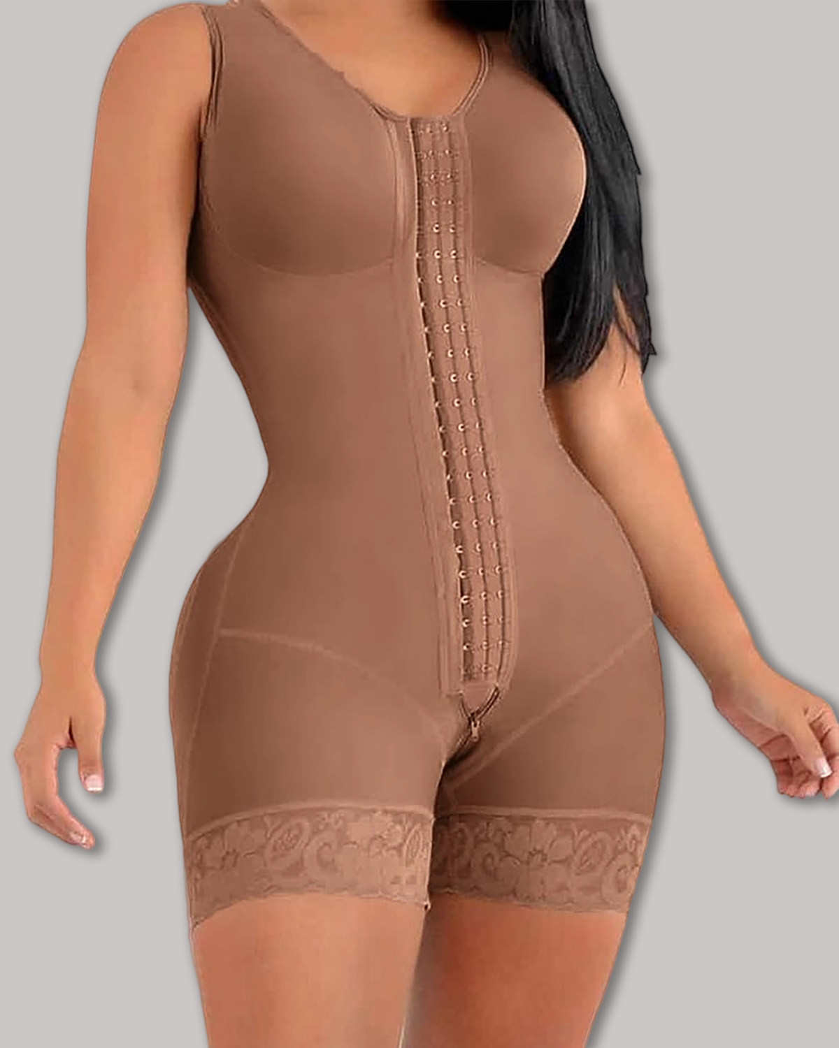 High Compression Short Girdle With Brooches Bust Girdle With Bust For Daily And Post-surgical Use