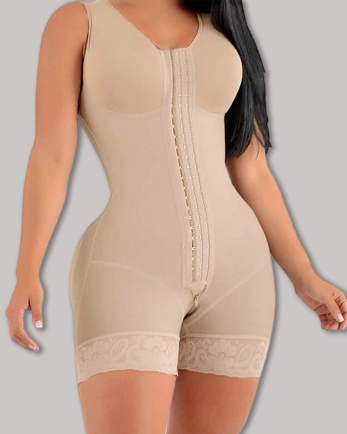 High Compression Short Girdle With Brooches Bust Girdle With Bust For Daily And Post-surgical Use
