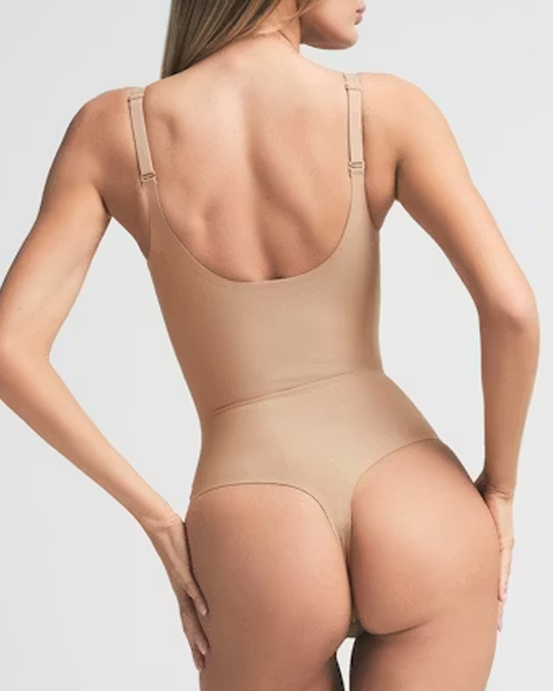 Seamless Adjustable Straps Tummy Control Shaping Bodysuit