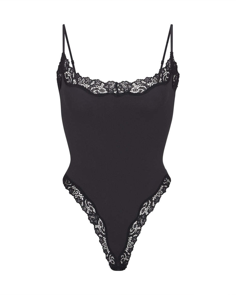 Sexy Halter-Neck Lace Bodysuit