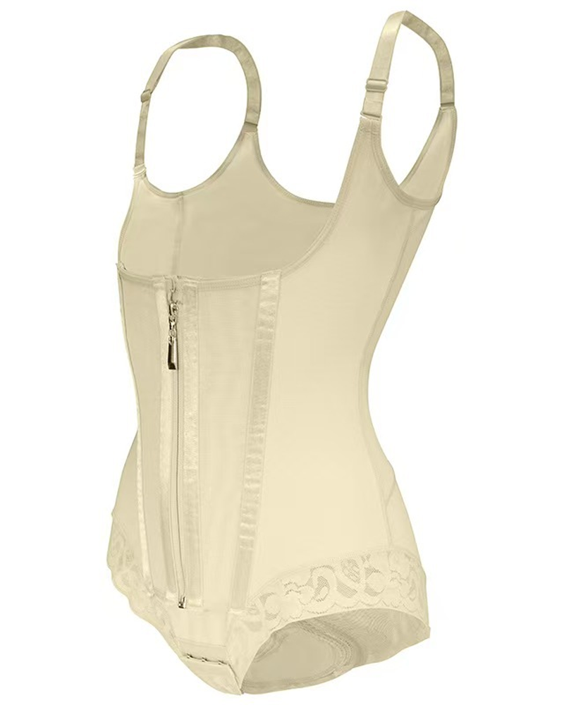 Double Layer High Waist Zipper Shapewear