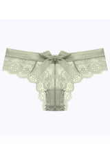 Green Lace Cheeky Cut Panty with Bow