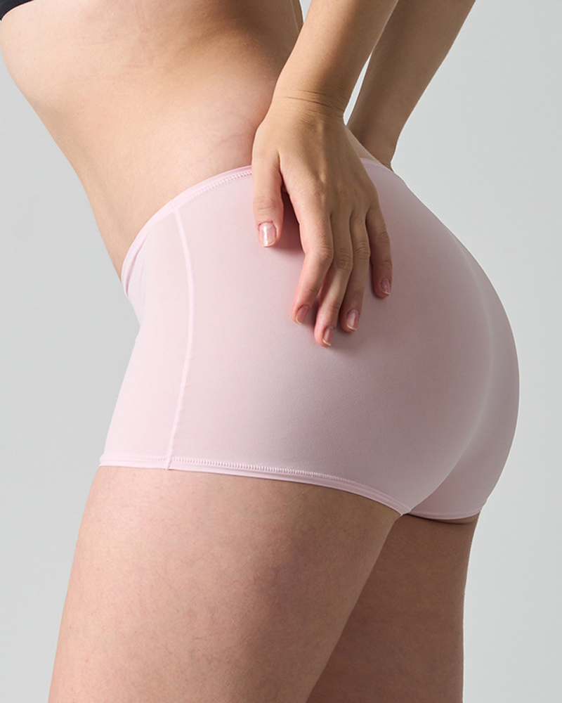 High Stretch Naked Feeling Antibacterial Mid-Waist Sports Boxer Briefs