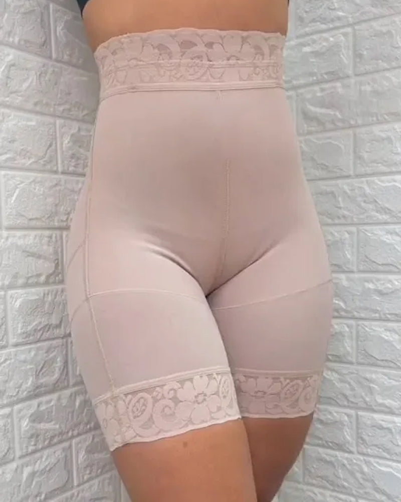 Lace High Waist Butt Push up Daily Use Invisible Shaping Shorts