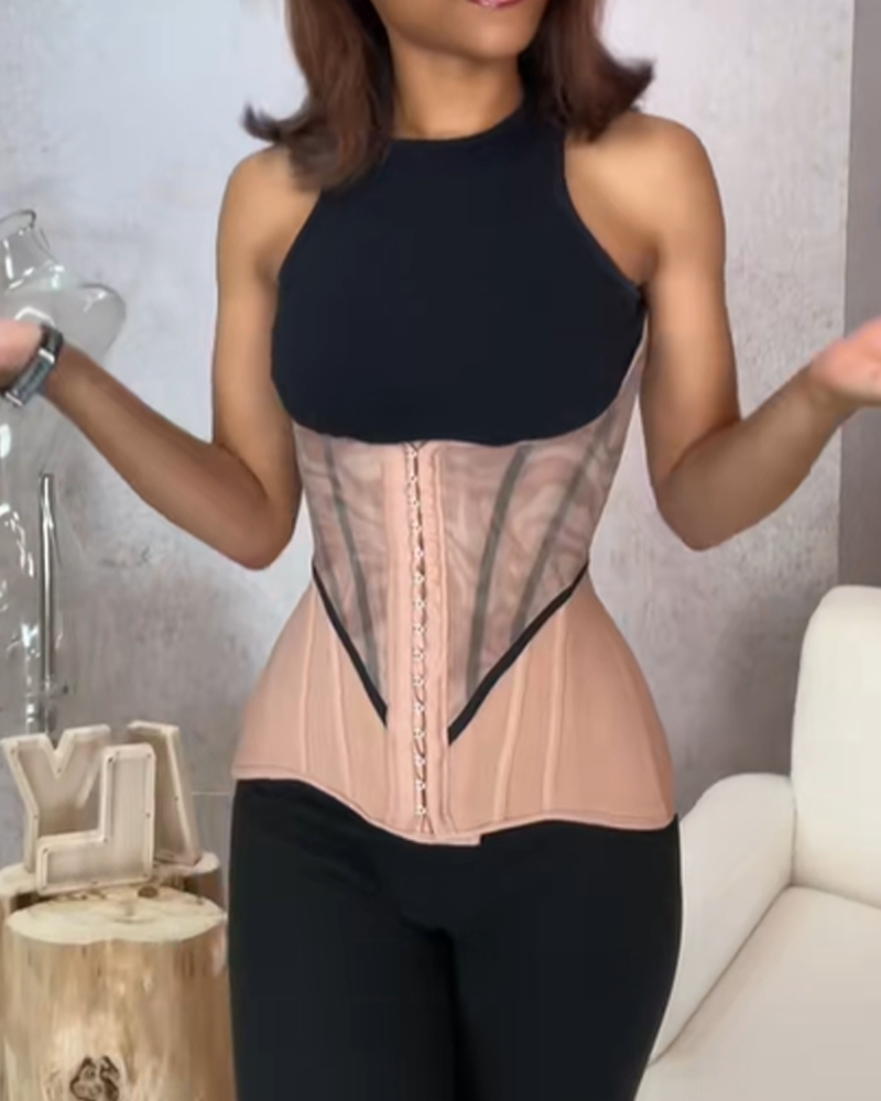 21-Steel-Ribbed Tummy Control And Shaping Waist Belt