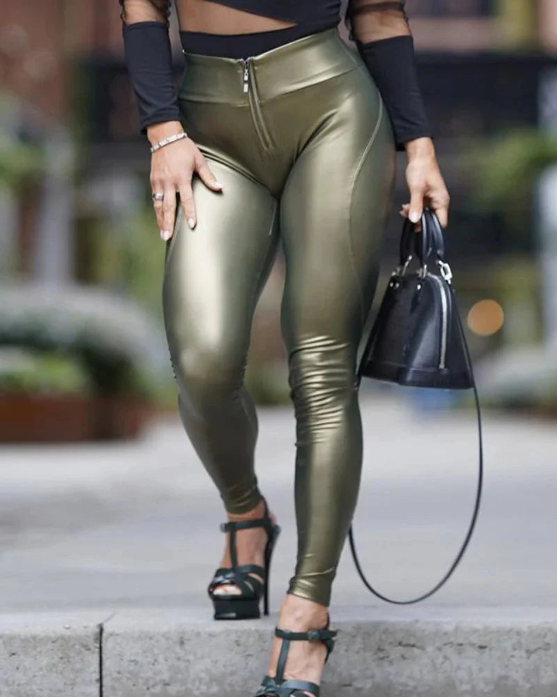Leather Booty Shaping Pants
