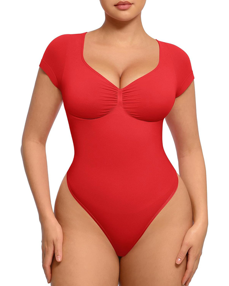 Seamless Body Shaping Bodysuit For Lifting Buttocks