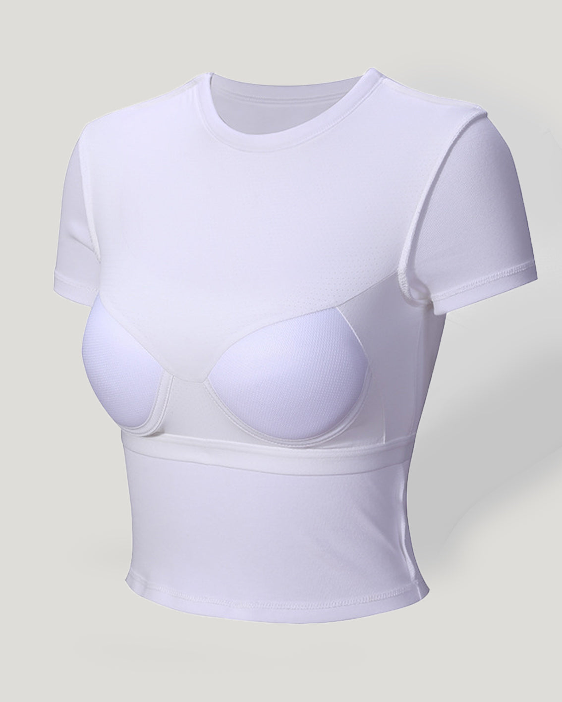Modal Short-Sleeved Vest with Chest Pad