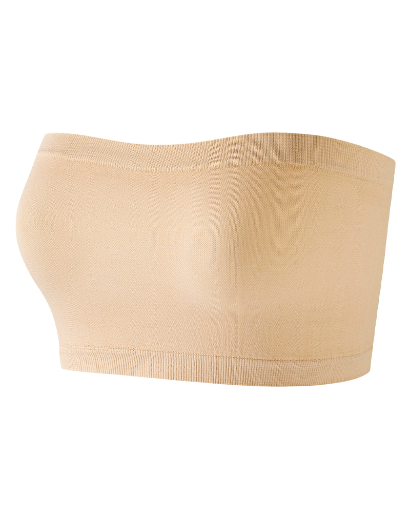 Casual Comfortable Strapless Seamless Breathable Bandeau Top