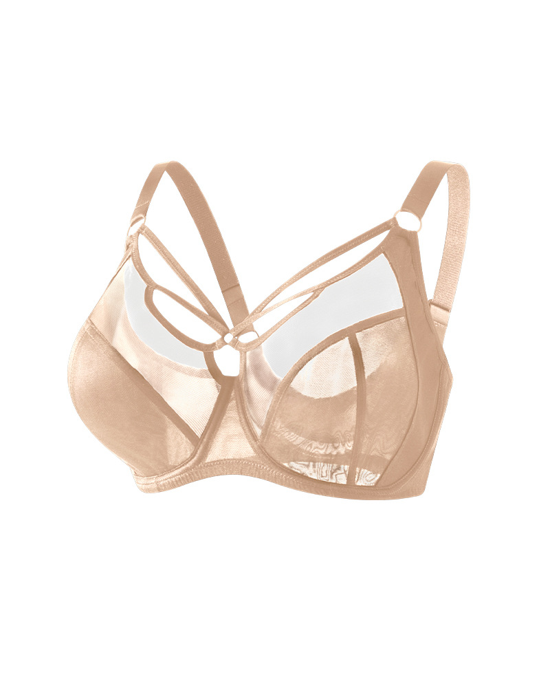 Push-Up Anti-Sagging Breathable Thin Full-Cup Bra