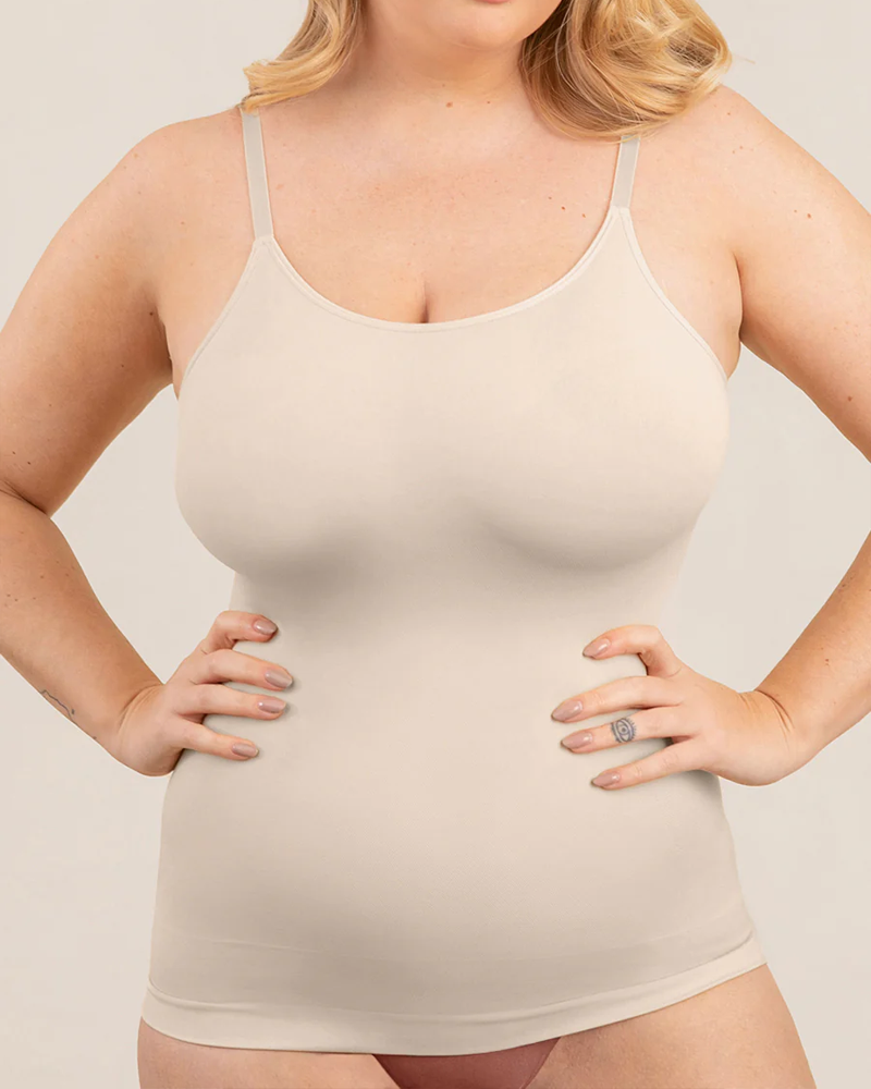 Seamless Breathable Crew Neck Tummy Control Shaping Camisole