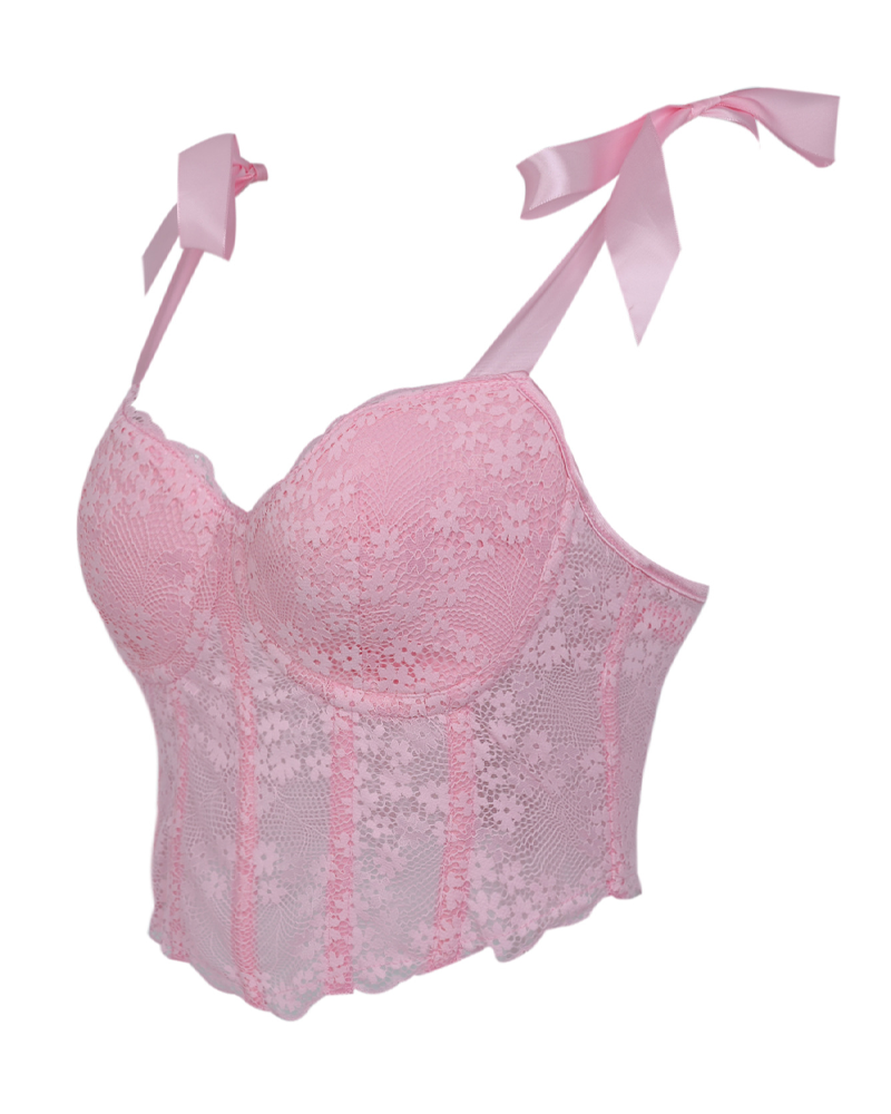 Lace-Trimmed Sexy Corset