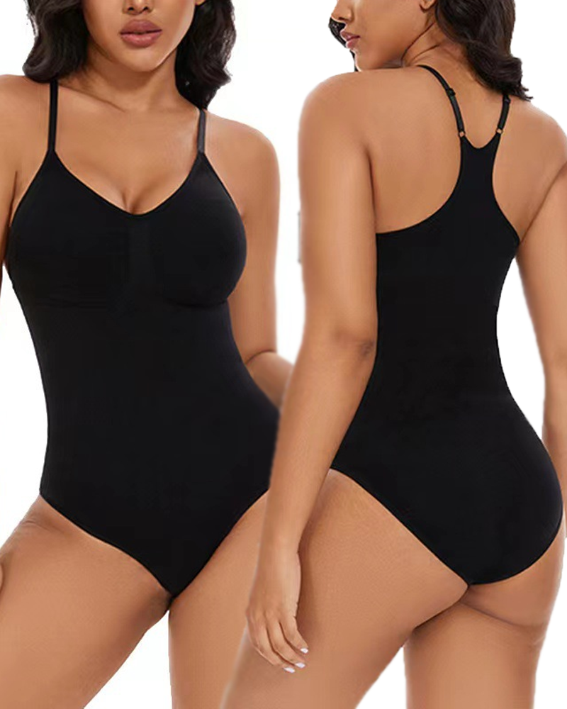 Seamless V-Neck Shapewear Bodysuit